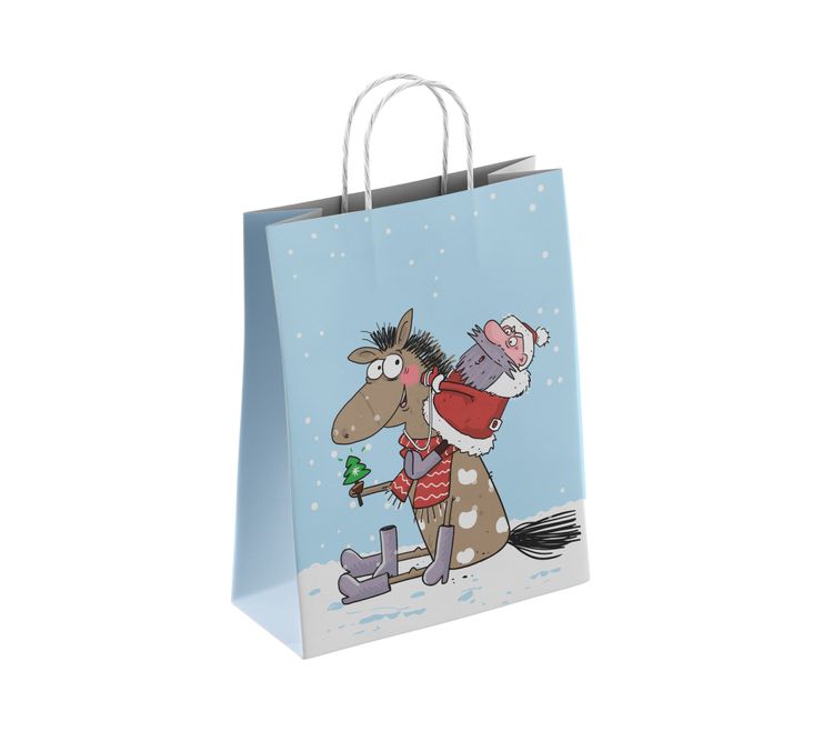 Пакет бумажный "ДМ с ёлкой"